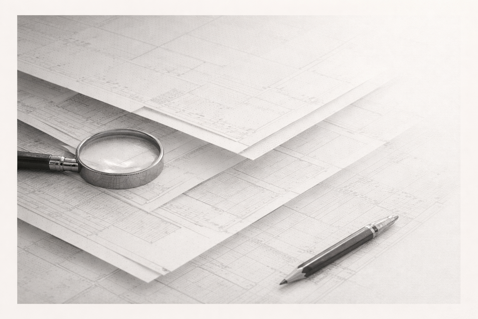 A founder's decision brief examined closely on a desk